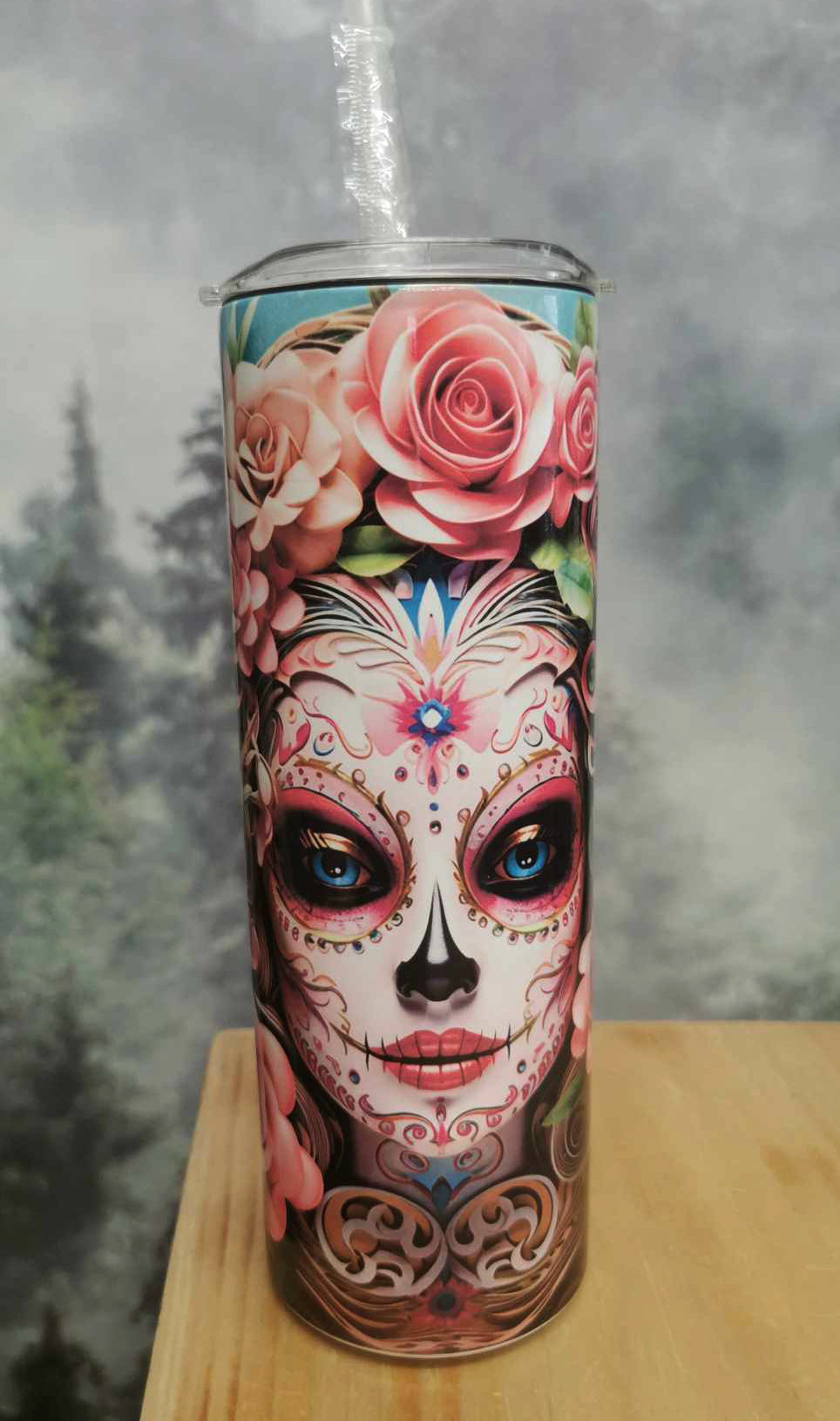 Gourde sport isotherme 20 oz. - Santa Muerte