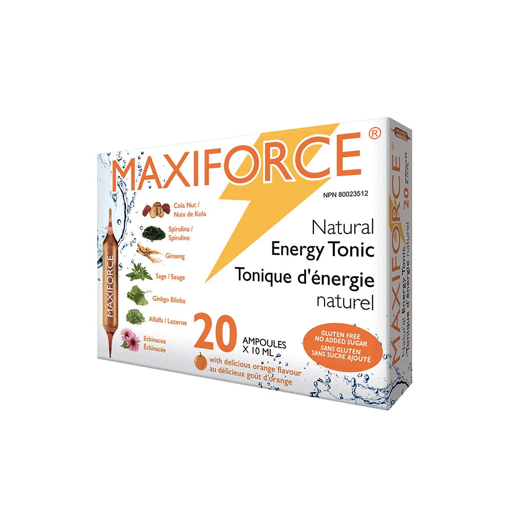 Maxiforce - Tonique d'énergie naturel - 20 ampoules de 10ml