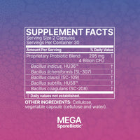 MegasporeBiotic - Favorise un intestin sain et un bon équilibre du microbiome - Microbiome Labs - 60 capsules