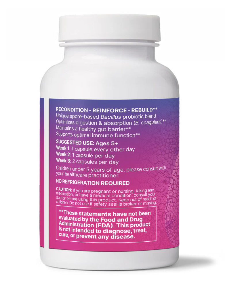 MegasporeBiotic - Favorise un intestin sain et un bon équilibre du microbiome - Microbiome Labs - 60 capsules