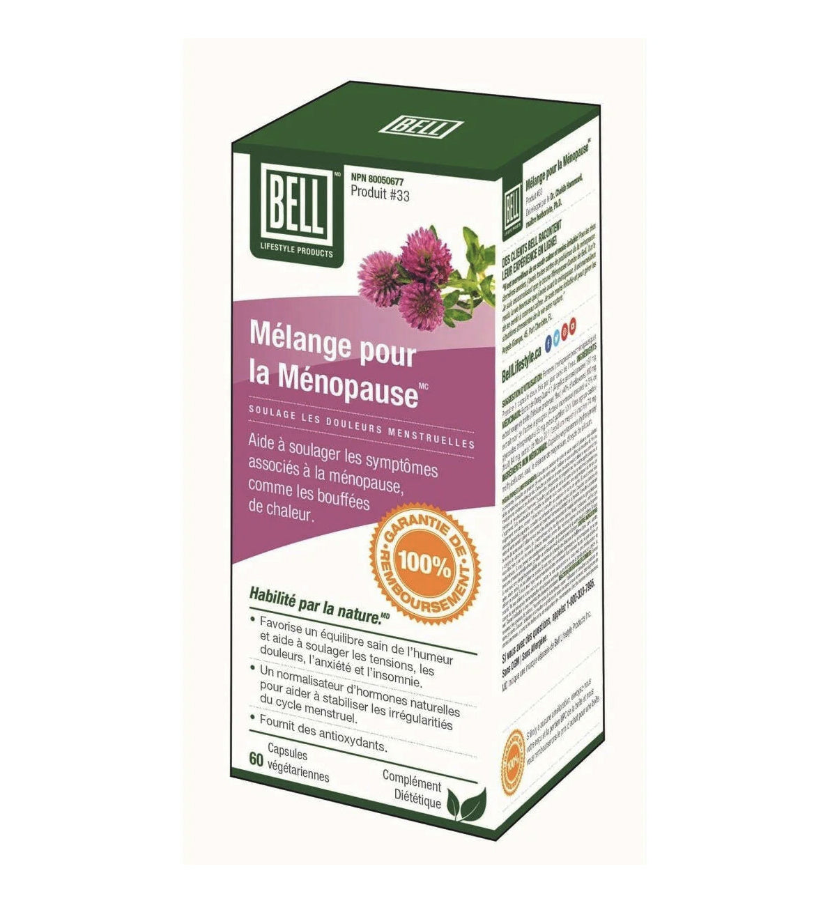 Mélange pour la ménopause - Bell #33 - 60 capsules