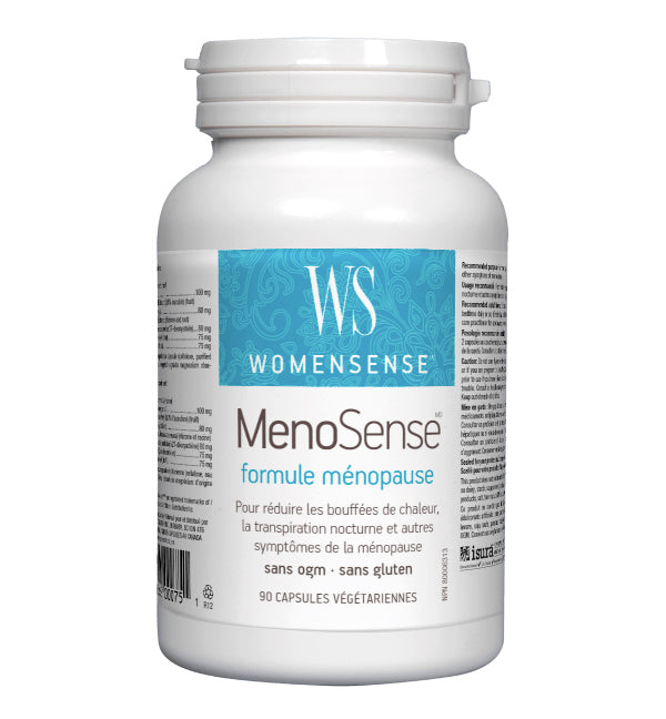 MenoSense - Formule Ménopause - Bouffées de chaleur et transpiration nocturne - WomenSense - 90 ou 180 capsules