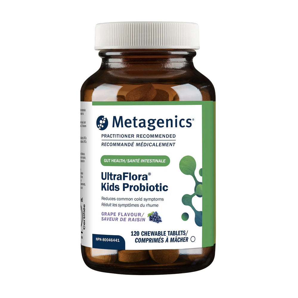 UltraFlora Kids Probiotics - Metagenics - 2 formats (60 ou 120 comprimés à mâcher)