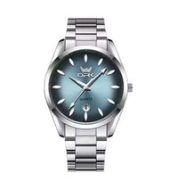 Montre pour hommes OPK - Cadran bleu - Bracelet en acier inoxydable