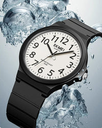 SKMEI - Montre pour hommes résistante à l'eau pour le travail - bracelet en caoutchouc/résine