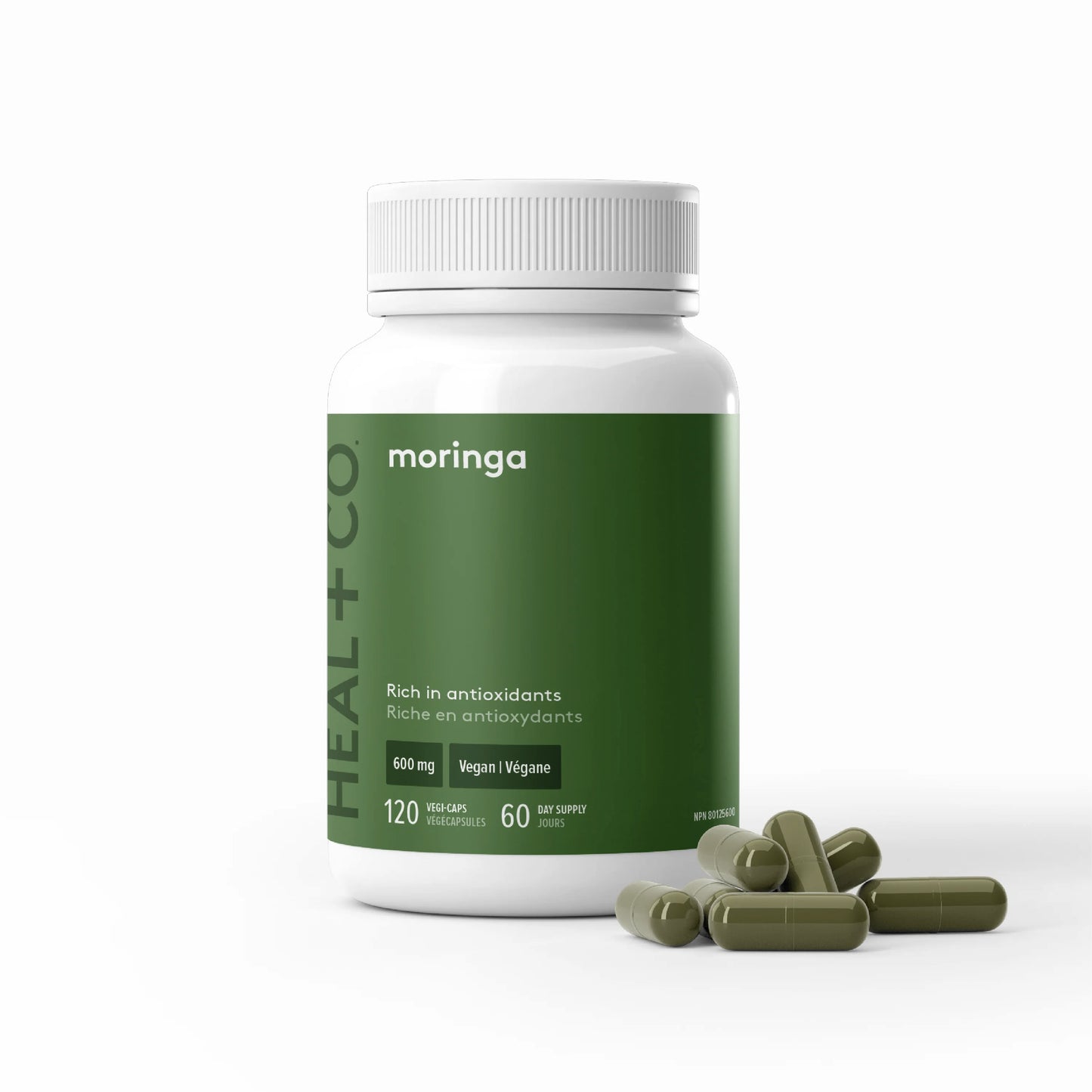 Moringa 600mg - Heal & Co - 120 capsules