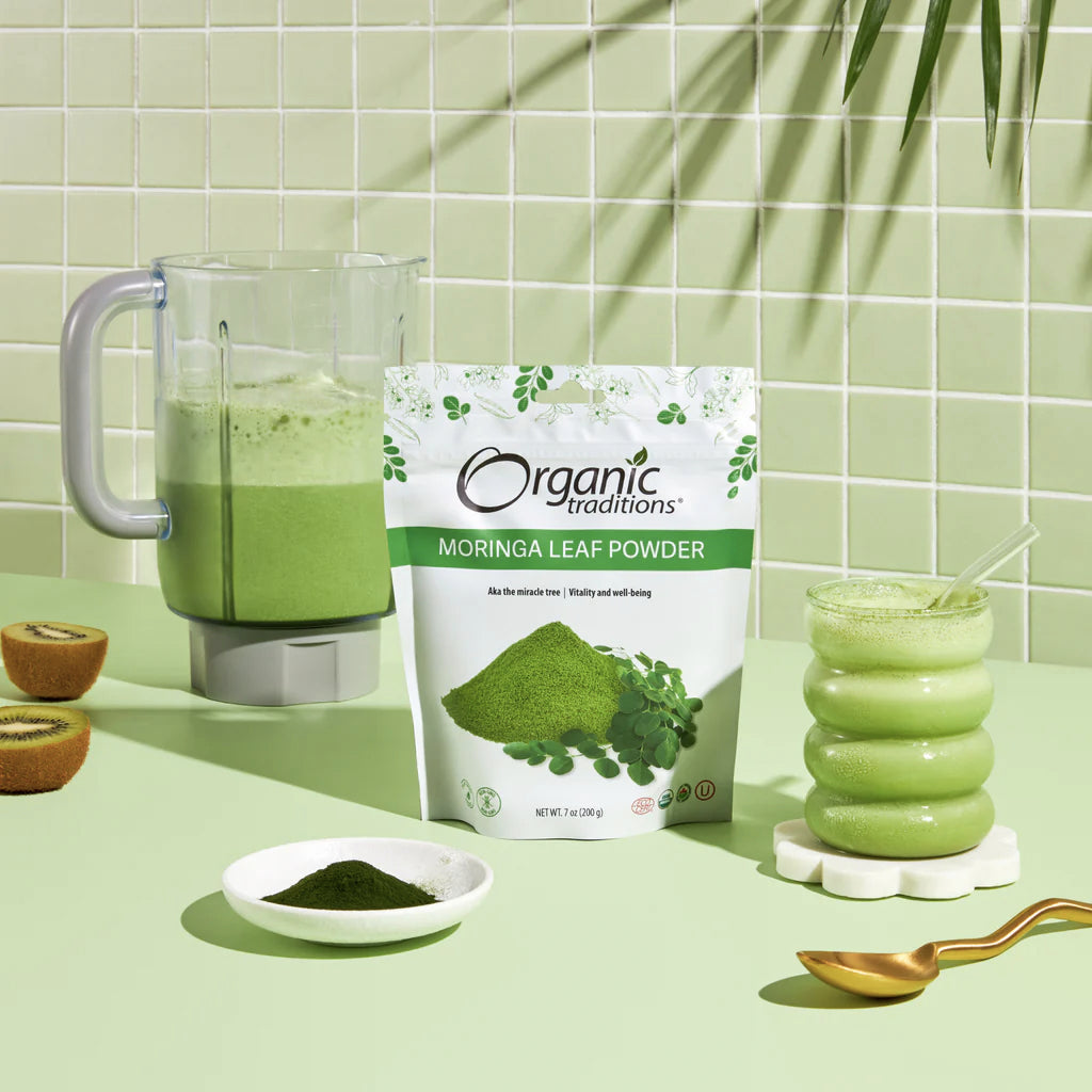 Poudre de feuilles de Moringa biologique - Organic Traditions - 200g