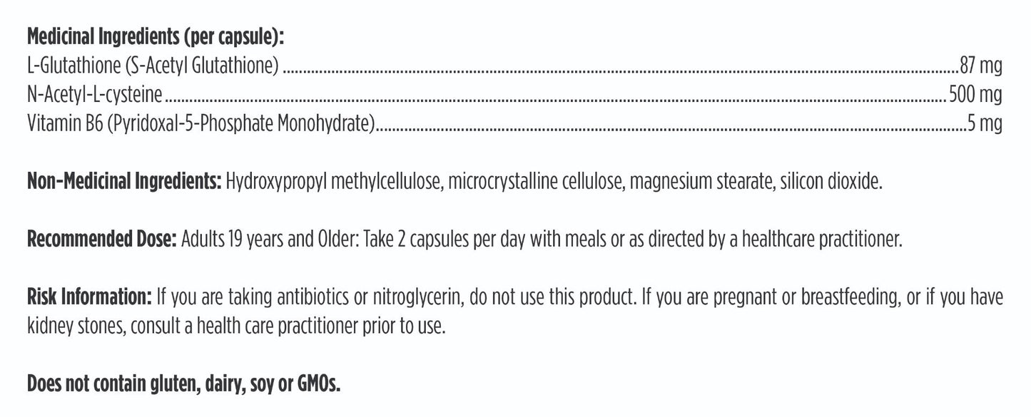 S-Acetyl-Glutathion Synergy - Designs for Health - 60 capsules