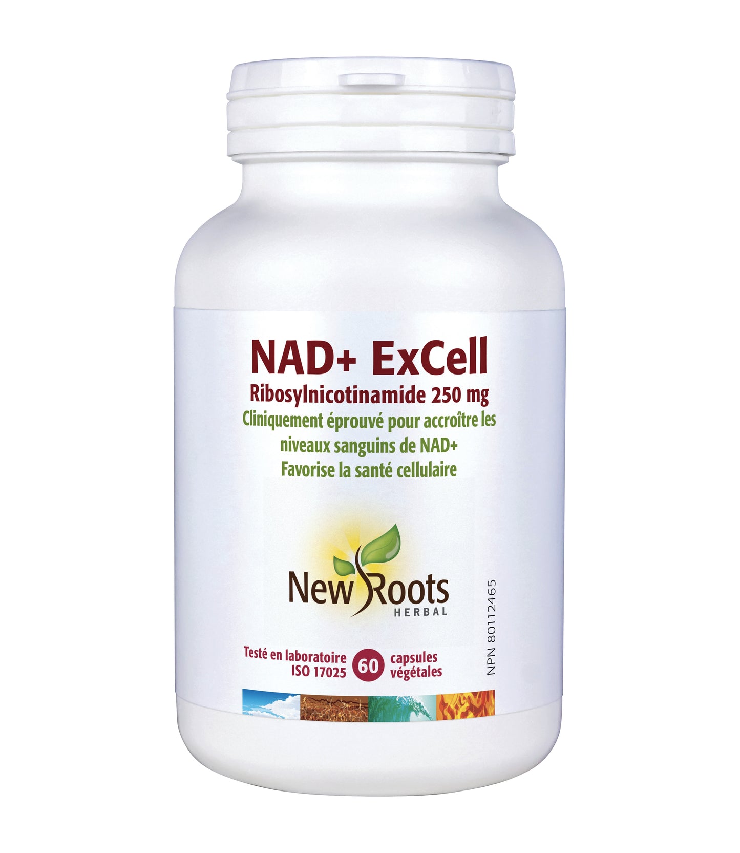 NAD+ ExCell - Nicotinamide Riboside 250mg - New Roots - 60 capsules