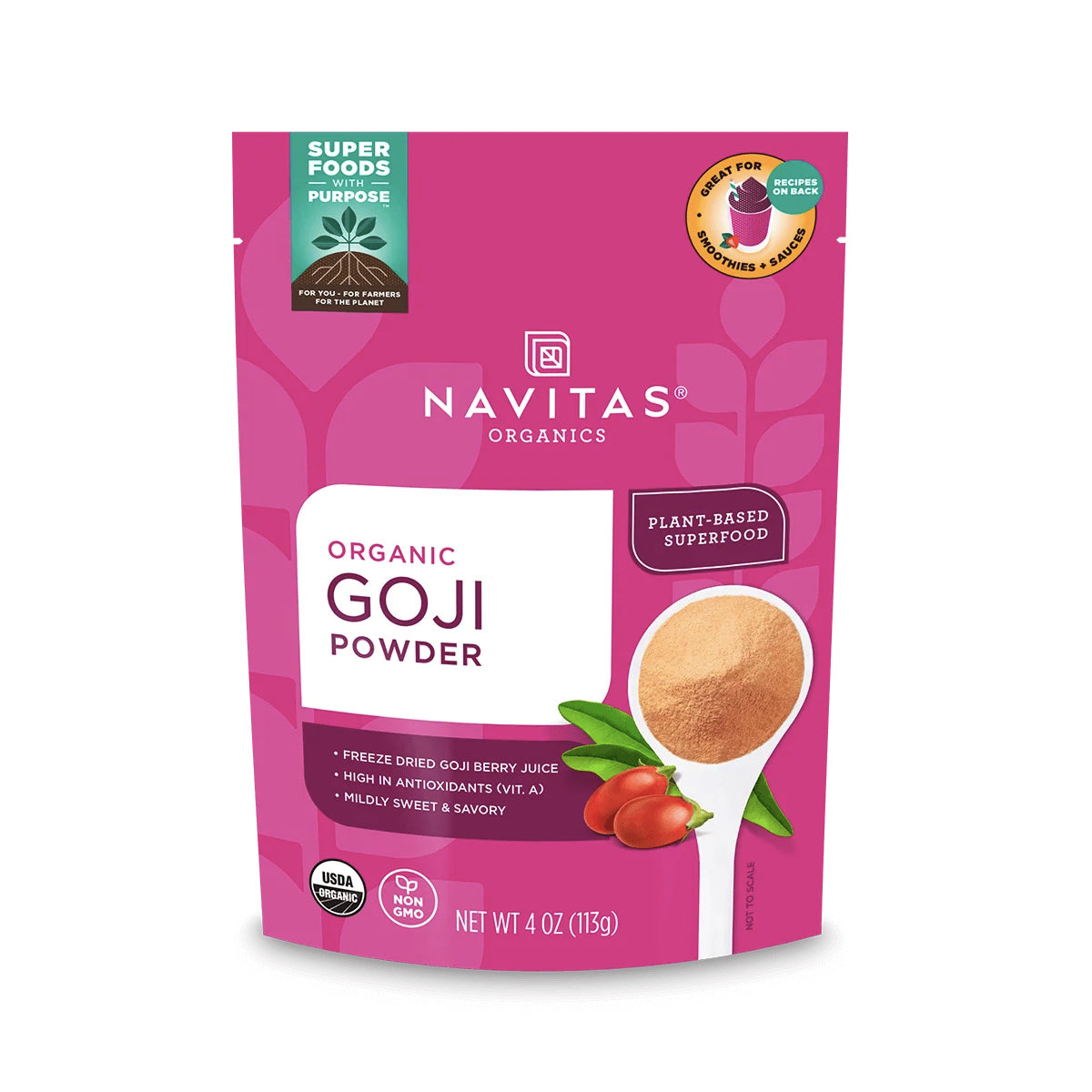 Poudre de Baies de Goji Biologique - Navitas Organics - 113g