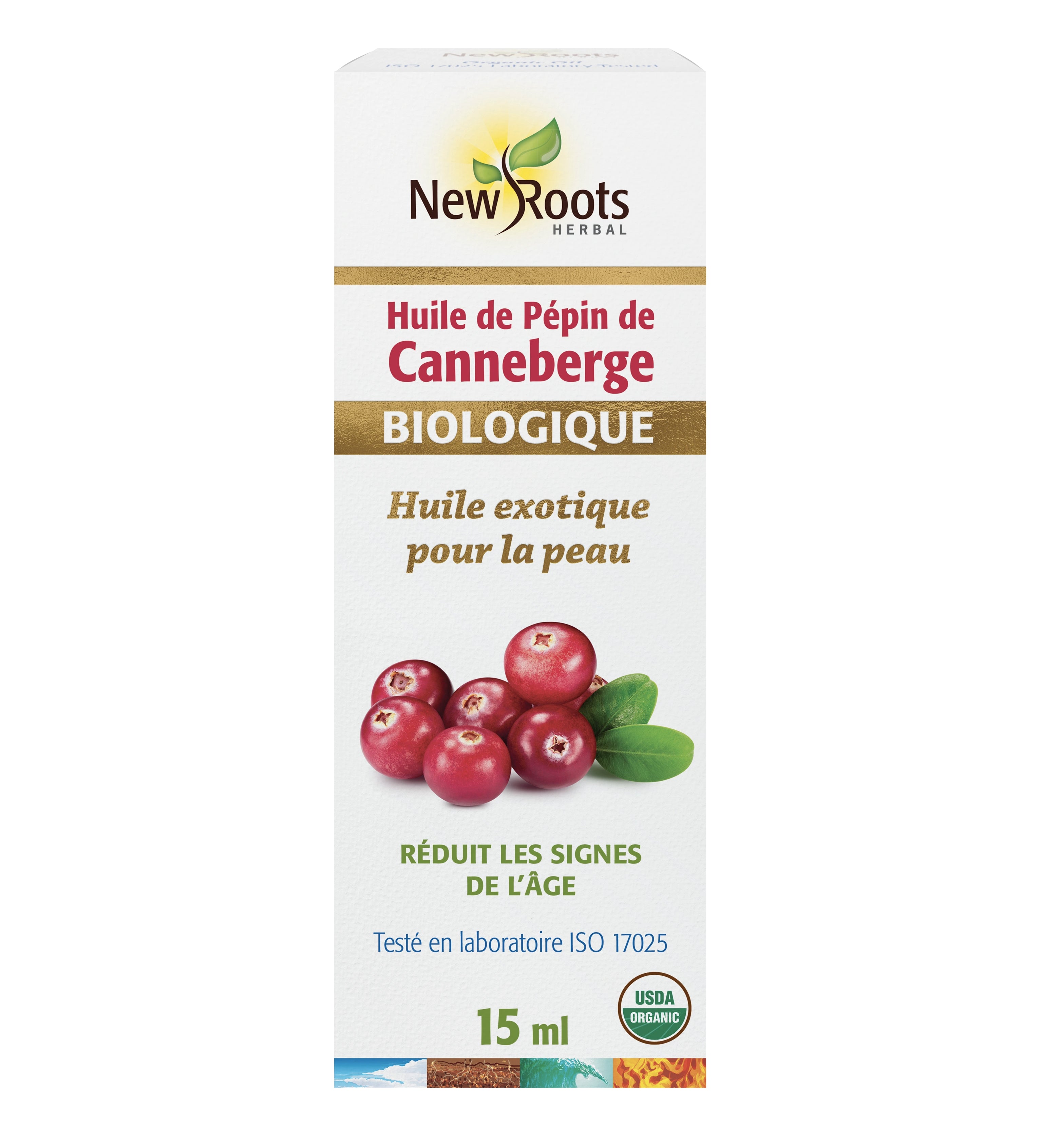 Huile de Pépin de Canneberge - New Roots - 15ml