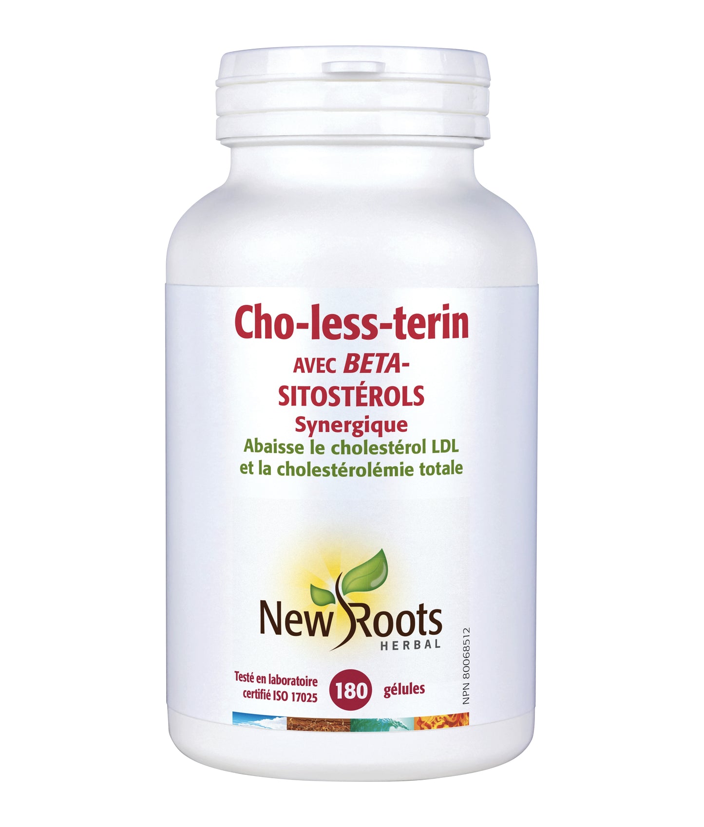 Cho-less-terin avec Beta-sitostérols - New Roots - 180 gélules
