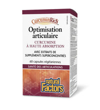 Optimisation articulaire - Curcumine à haute absorption - Natural Factors - 60 capsules
