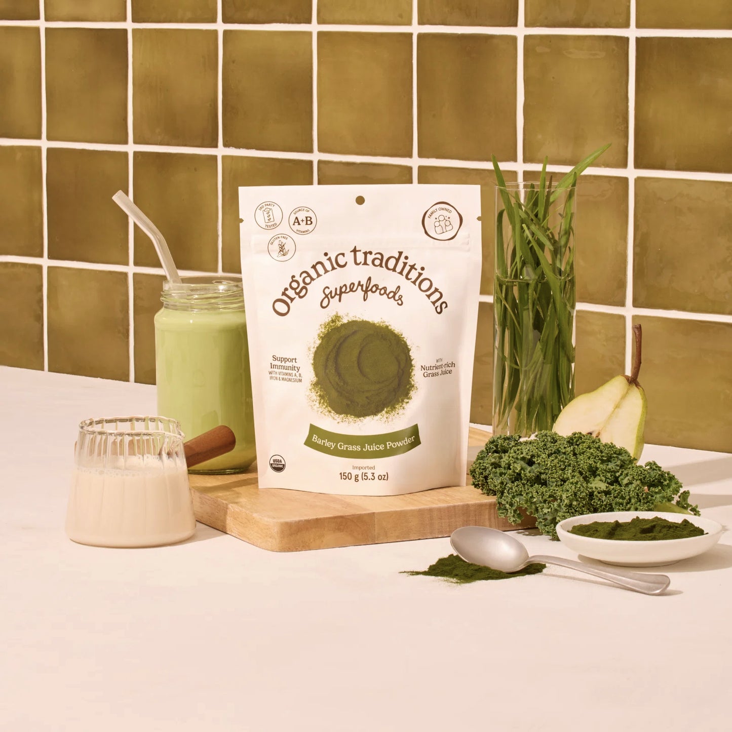 Jus d'Herbe d'Orge biologique - Organic Traditions Superfoods - 150g