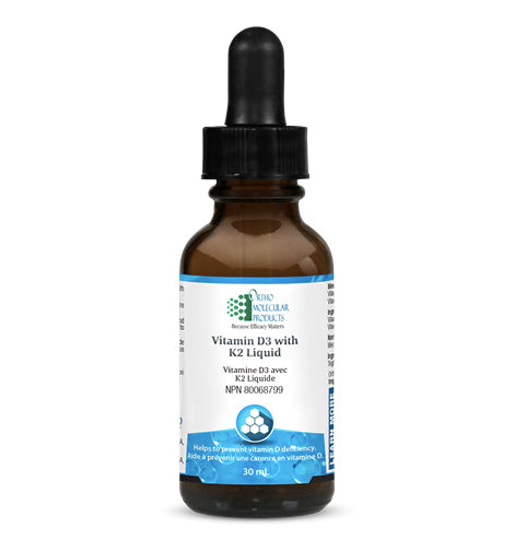 Vitamine D3 & K2 liquide - OrthoMolecular Products - 30ml