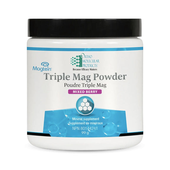 Triple Mag Powder - (3 sortes de magnésium) - OrthoMolecular Products - 99g