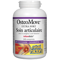 OsteoMove Extra-Fort - Soin articulaire - Natural Factors - 120 ou 240 comprimés