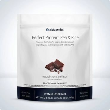 Perfect Protein Pea & Rice - Protéines Pois et riz - Chocolat ou Vanille - Metagenics - 1,110g