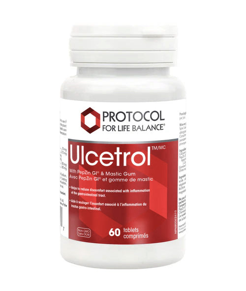 Ulcetrol - Inflammation du tractus gastro intestinal - Protocol For Life Balance - 60 comprimés