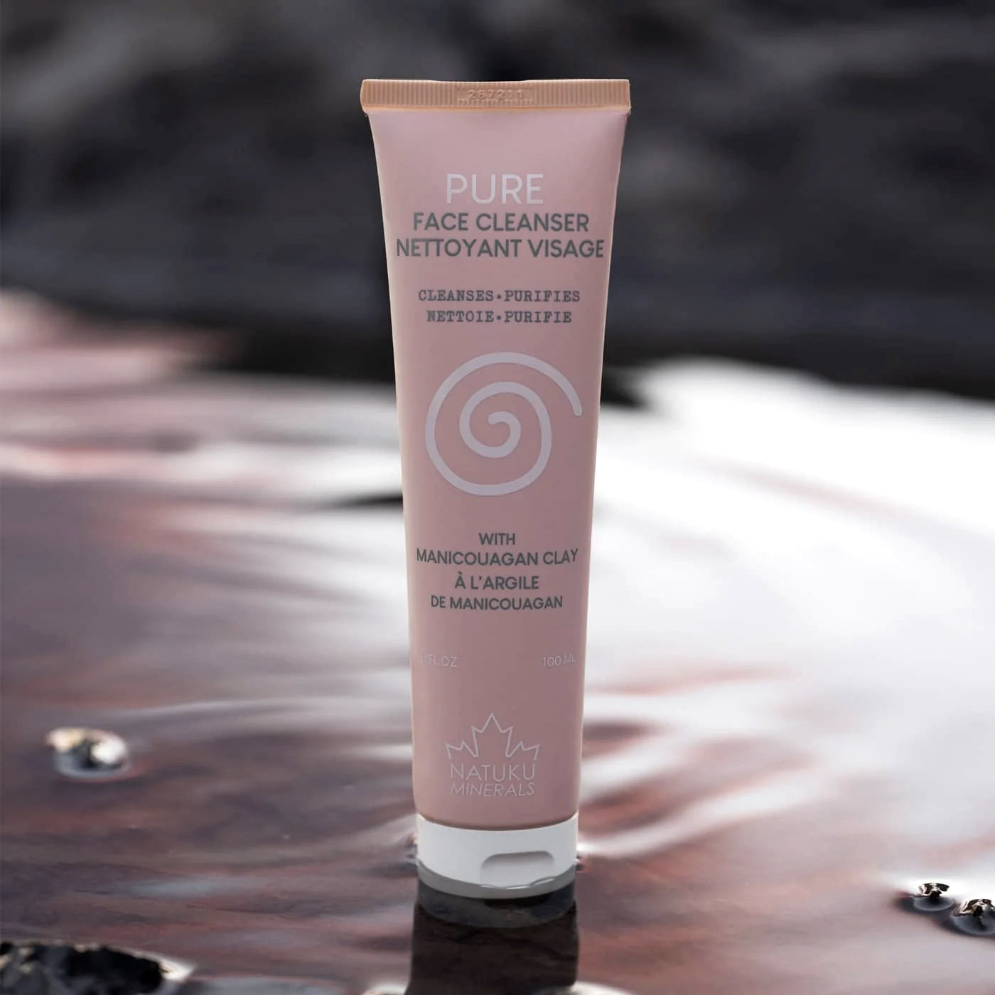 Pure - Nettoyant et purifiant pour le visage à l’argile de Manicouagan - Natuku Minerals - 100ml