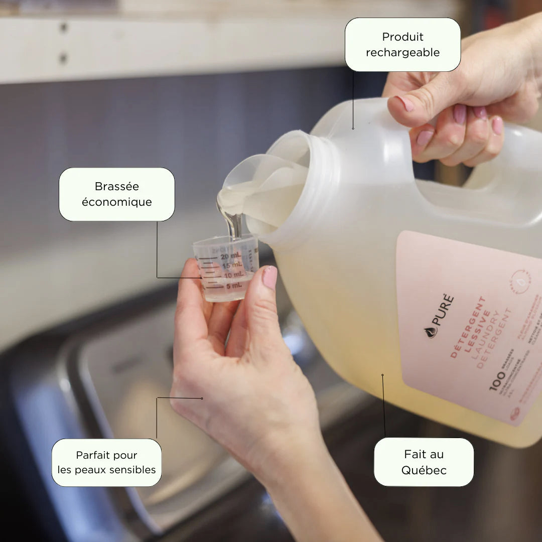 Détergent à lessive - Lavande - Pure Bio - 2,5 litres (100 brassées)