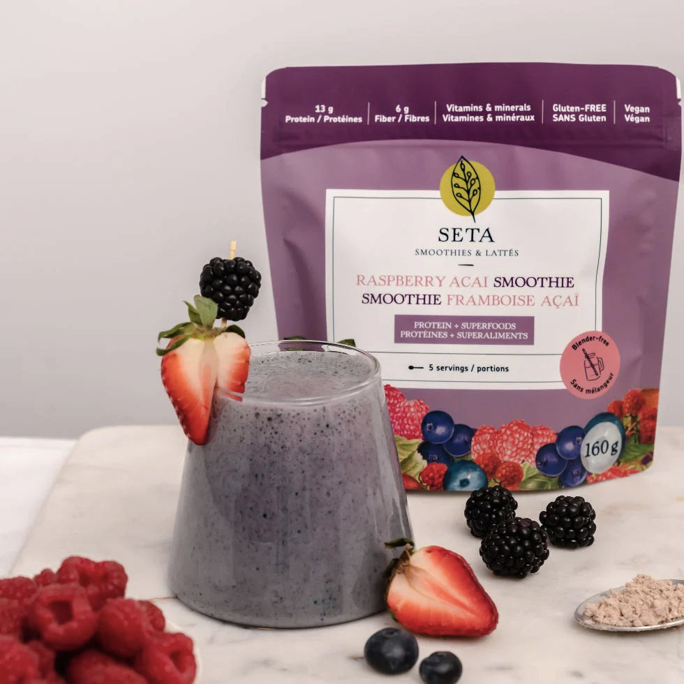 Smoothie Protéiné avec superaliments - Framboise et Açaï - SETA - 160g