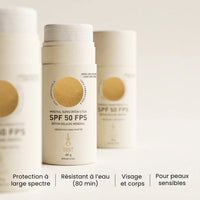 Bâton solaire minéral visage et corps - SPF50 - Tanit - 60g - Sans parfum