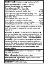 Santé des Poumons - Living Alchemy - 60 capsules