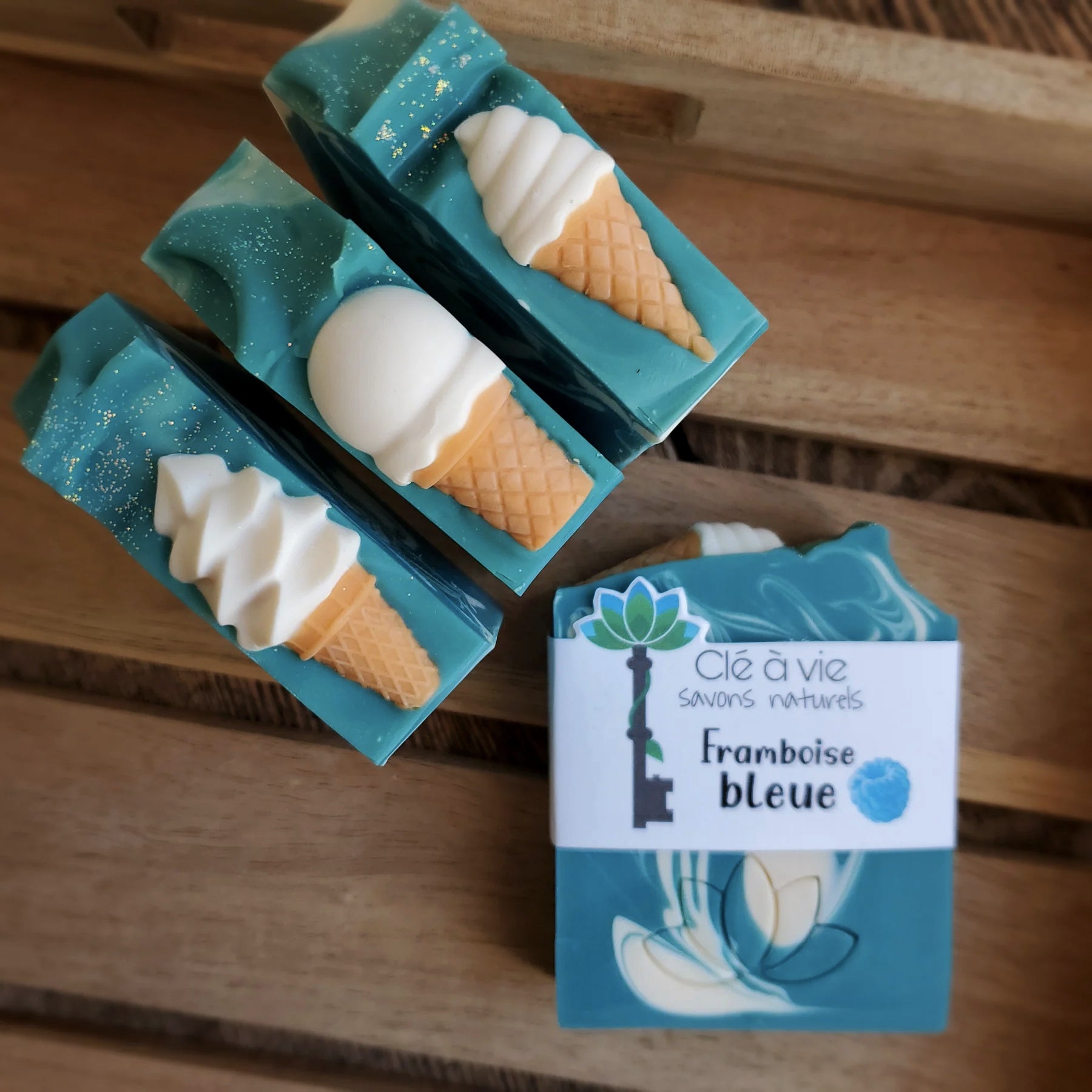 Savon Framboise bleue - Clé à vie