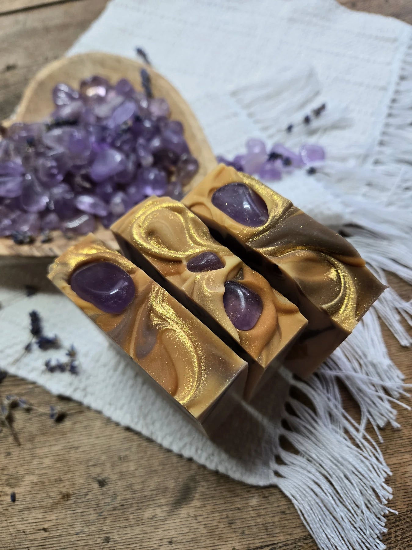 Savon Améthyste - Lavande et Cachemire - Savons naturels Clé à Vie