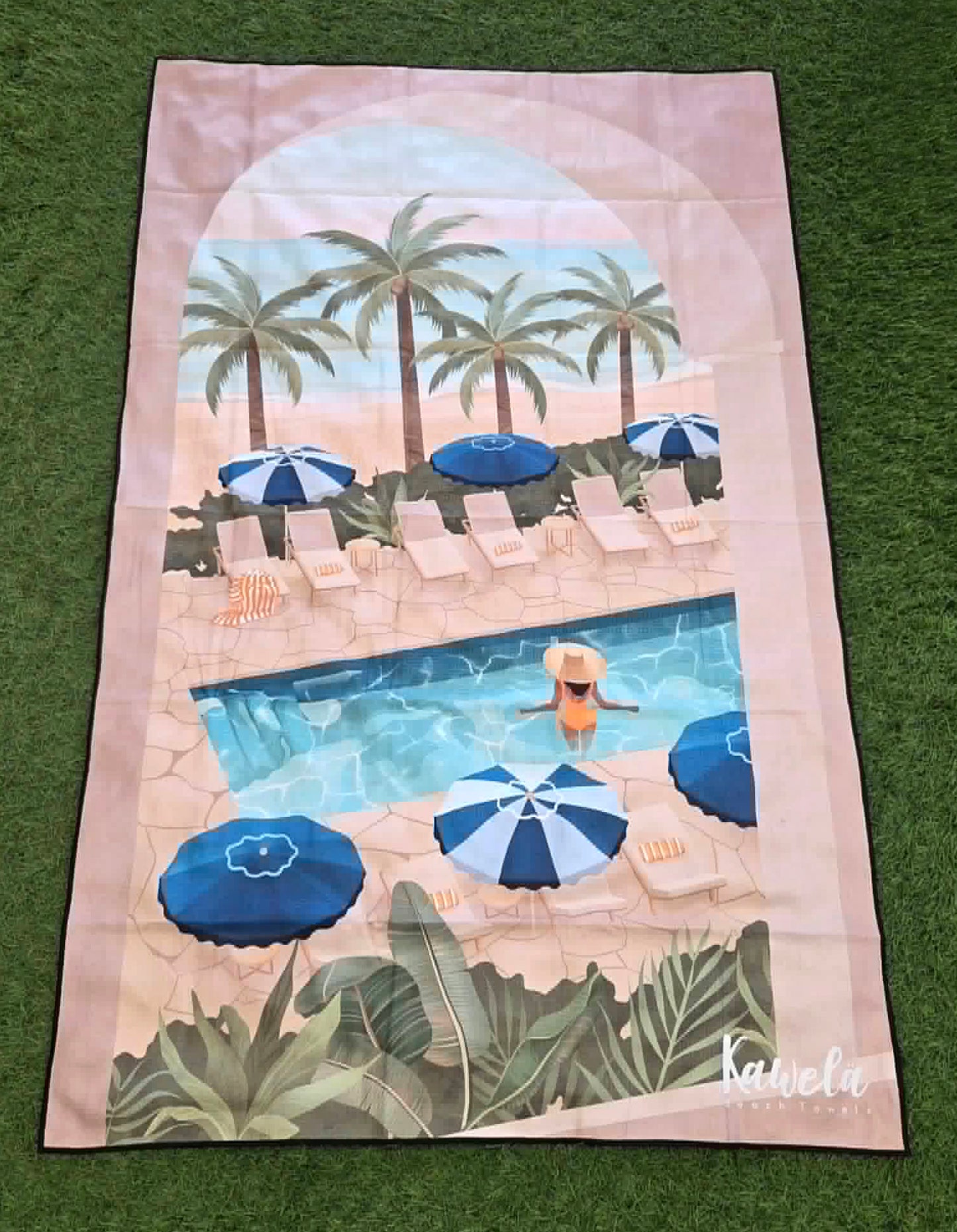 Serviette de plage en microfibre - Kawelä - Ko Samoui
