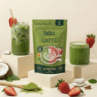 Latté au Matcha - Fraise - avec superaliments - Seta - 110 g