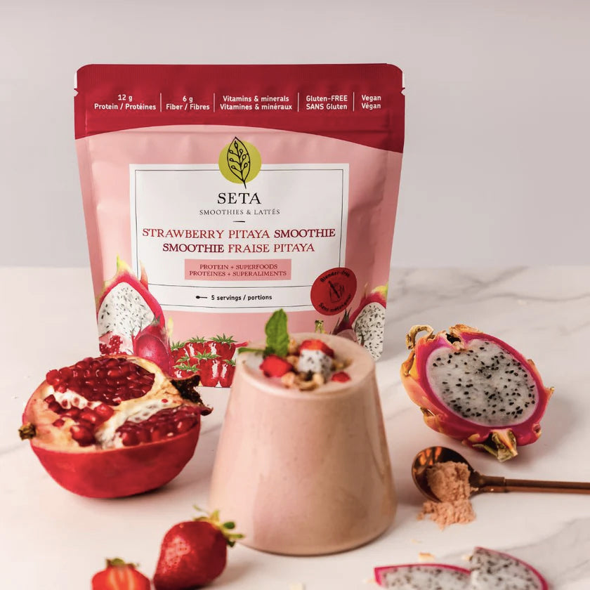Smoothie Protéiné avec superaliments - Fraise Pitaya - SETA - 160g