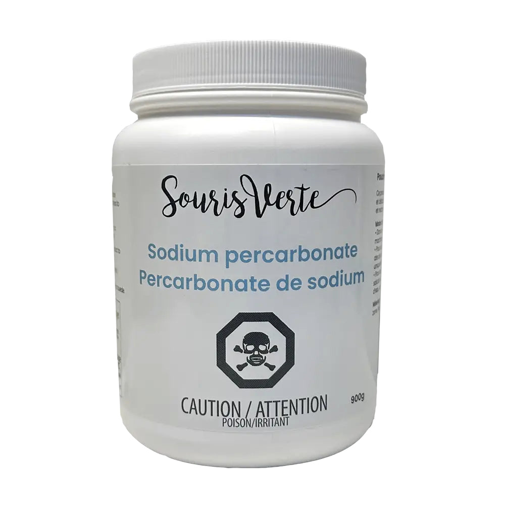 Percarbonate de Sodium - Poudre détachante, désodorisante et blanchissante - Souris Verte - 900g