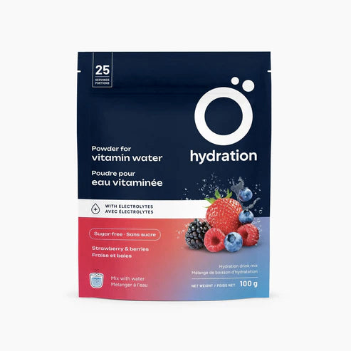 Électrolytes - Poudre pour eau vitaminée - Ö Hydration - Fraise et Baies - 100g
