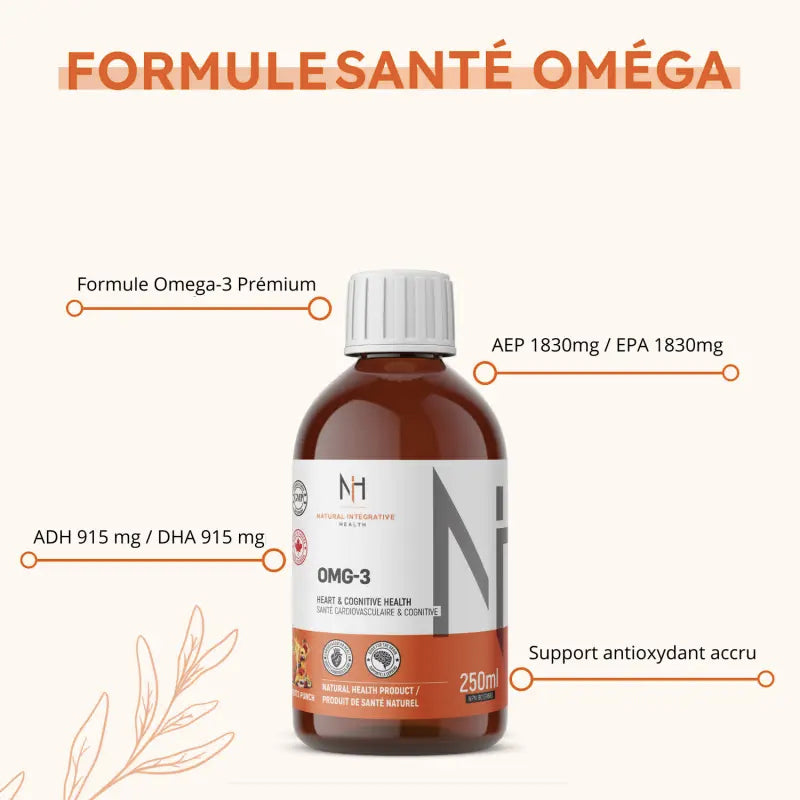 Liquid EPA DHA - Omegas-3 - NIH - 250ml