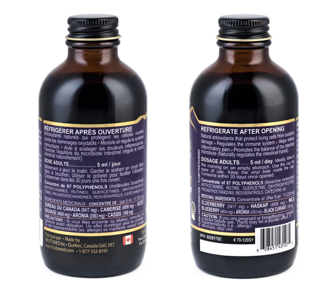 Immunia Synergy - Puissant antioxydant - Fruitomed - 120ml