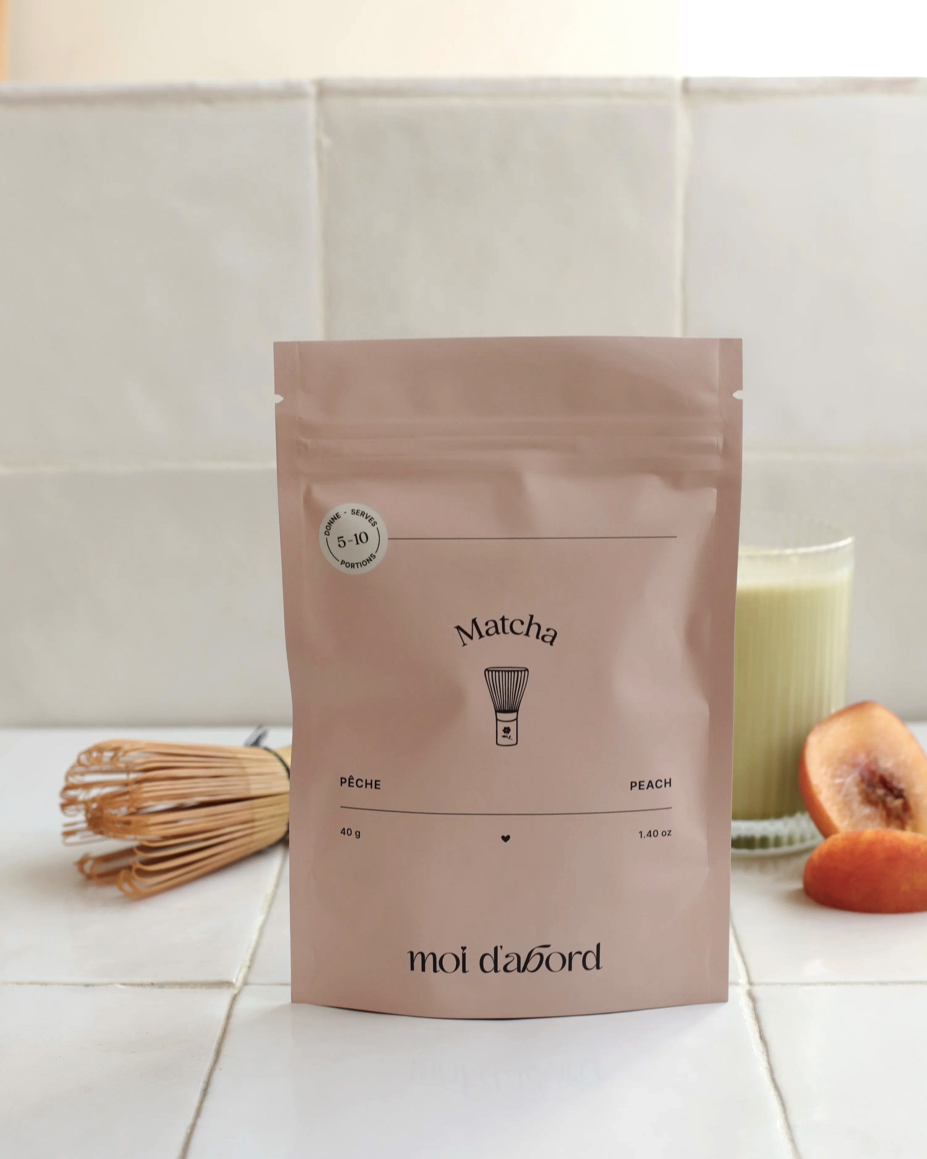 Thé Matcha - Pêche - Moi D'abord - 40g