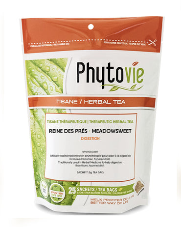 Tisane Reine des prés - Digestion (brûlures d'estomac, hyperacidité) - Phytovie