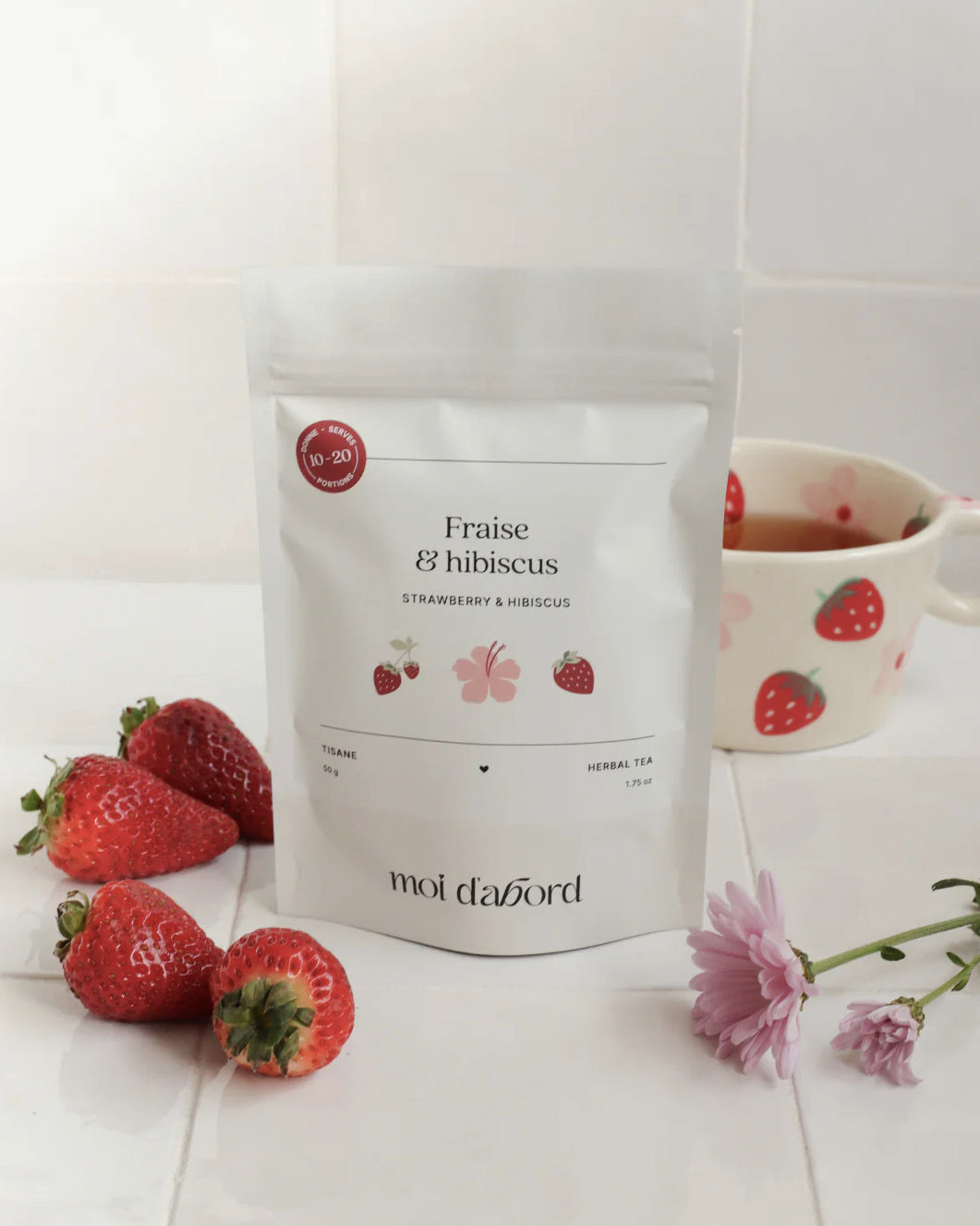 Tisane - Fraise & Hibiscus - Moi D'abord - 50g
