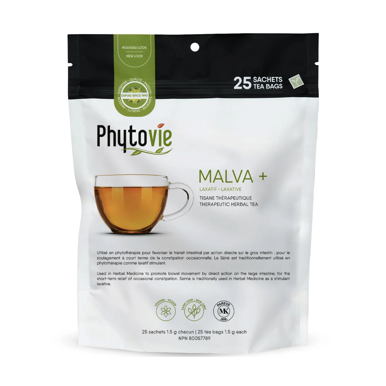 Tisane Malva + Séné - Laxatif - Phytovie - 25 sachets