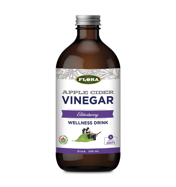 Vinaigre de cidre de pomme - Sureau - Flora - 500ml
