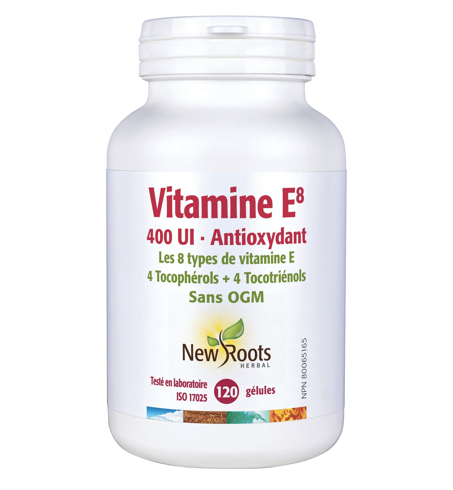 Vitamine E8 - 400 UI - Antioxydant - New Roots - 60 ou 120 gélules