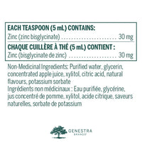 Zinc Bisglycinate Liquide - 30mg - Genestra Brands - 450ml