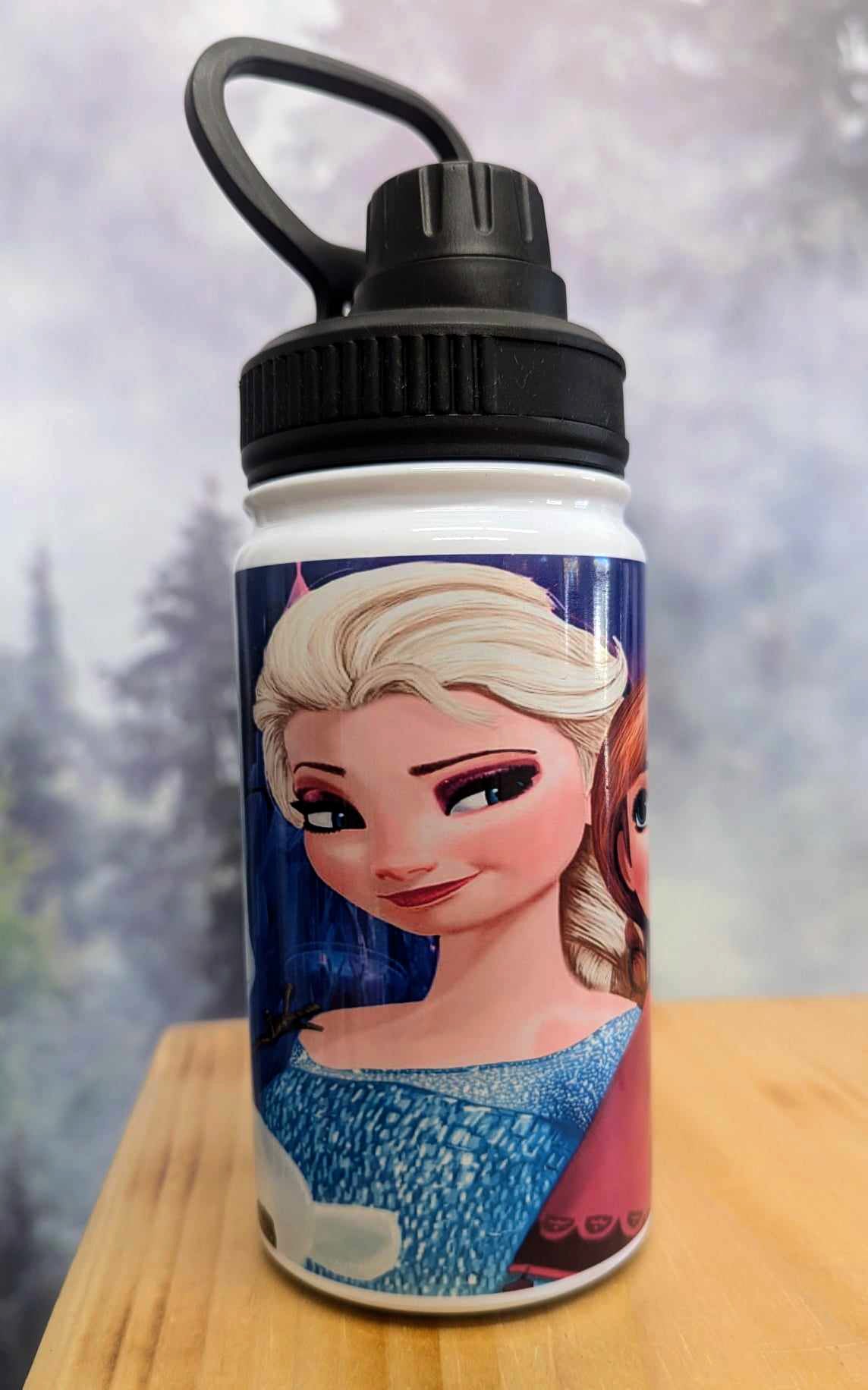 Gourde isotherme sports 12 0z anti-fuite - Elsa, Anna, Olaf