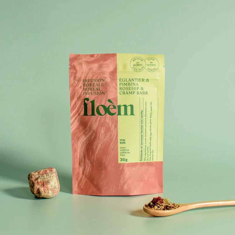 Tisane / Infusion boréale - Églantier et Pimbina - Floèm - Vrac 30g