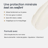 Bâton solaire minéral visage et corps - SPF50 - Tanit - 60g - Sans parfum