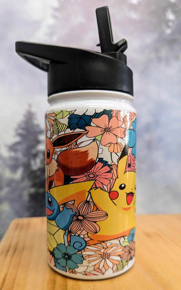 Gourde isotherme sport 12 oz anti-fuite - Pikachu et ses amis